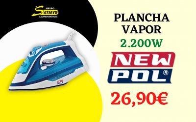 PLANCHA VAPOR 2.200W NEWPOL – NPPV903