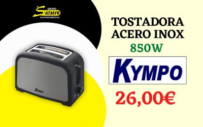 TOSTADORA ACERO INOX. 850W KYMPO – ST0206